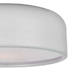 Picture of 19" 3 Light Drum Shade Flush Mount with White finish