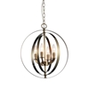 Picture of 19" 4 Light Up Chandelier with Antique Brass finish