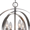 Picture of 19" 4 Light Up Chandelier with Satin Nickel finish