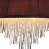 Picture of 19" 6 Light Drum Shade Chandelier with Chrome finish