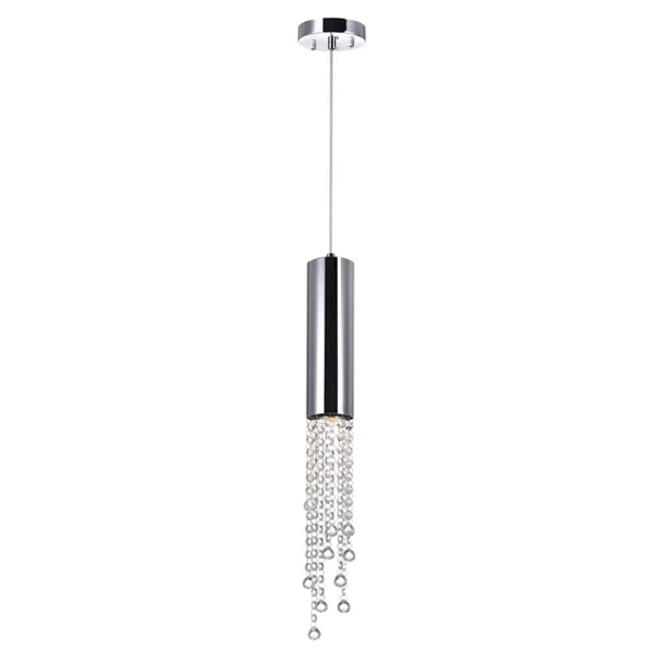 Picture of 20" 1 Light Down Mini Pendant with Chrome finish