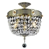 Picture of 20" 3 Light Bowl Flush Mount with French Gold finish