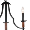 Picture of 20" 3 Light Up Chandelier with Black finish