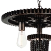 Picture of 20" 4 Light Down Chandelier with Gray finish