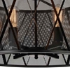 Picture of 20" 4 Light Up Chandelier with Black finish