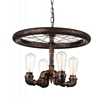 Picture of 20" 4 Light Up Chandelier with Blackened Copper finish