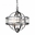 20" 4 Light Up Chandelier with Gray finish