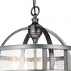 Picture of 20" 4 Light Up Chandelier with Gray finish