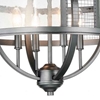 Picture of 20" 4 Light Up Chandelier with Gray finish