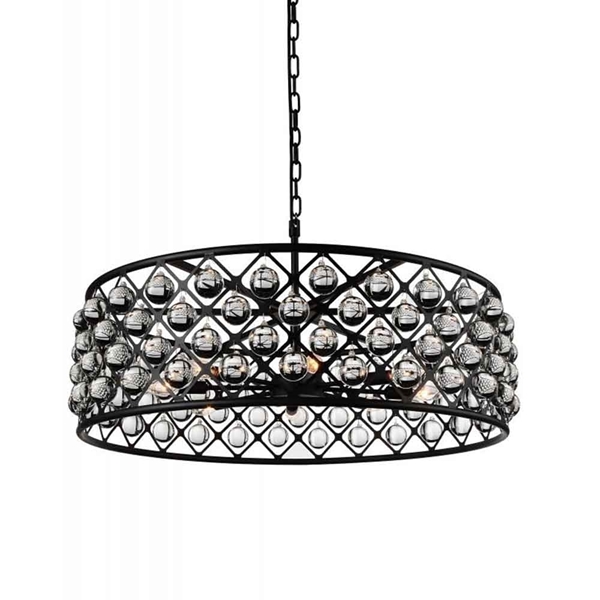 Picture of 20" 5 Light  Chandelier with Black finish