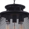Picture of 20" 5 Light Down Chandelier with Reddish Black finish