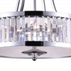 Picture of 20" 5 Light Drum Shade Chandelier with Chrome finish