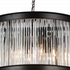 Picture of 20" 6 Light  Chandelier with Black finish