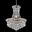 20" 6 Light Down Chandelier with Chrome finish