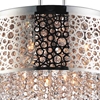 Picture of 20" 7 Light Drum Shade Chandelier with Chrome finish