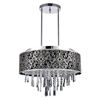 Picture of 20" 8 Light Drum Shade Chandelier with Satin Nickel finish