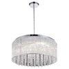 Picture of 20" 9 Light Drum Shade Chandelier with Chrome finish