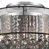 Picture of 20" 9 Light Drum Shade Flush Mount with Chrome finish