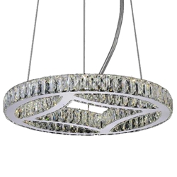 20" LED  Chandelier with Chrome finish