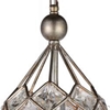 Picture of 21" 1 Light Down Mini Chandelier with Speckled Nickel finish