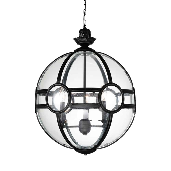Picture of 21" 3 Light  Pendant with Black finish