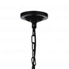 Picture of 21" 3 Light Drum Shade Mini Chandelier with Black finish