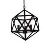 Picture of 21" 3 Light Up Pendant with Black finish