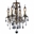 21" 4 Light Up Chandelier with Antique Brass finish