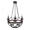 Picture of 21" 6 Light Candle Chandelier with Gun Metal finish