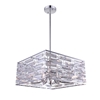 Picture of 21" 8 Light Drum Shade Chandelier with Chrome finish