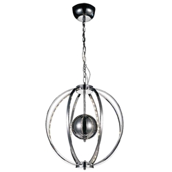 21" LED  Chandelier with Chrome finish