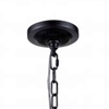 Picture of 22" 1 Light Drum Shade Mini Chandelier with Pewter finish