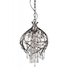Picture of 22" 3 Light Down Chandelier with Speckled Nickel finish