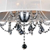 Picture of 22" 4 Light Drum Shade Chandelier with Chrome finish