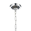 Picture of 22" 5 Light Drum Shade Chandelier with Chrome finish