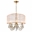 22" 5 Light Drum Shade Chandelier with French Gold finish