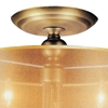 Picture of 22" 5 Light Drum Shade Flush Mount with French Gold finish
