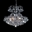 22" 6 Light Down Chandelier with Chrome finish