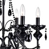 Picture of 22" 6 Light Up Chandelier with Black finish