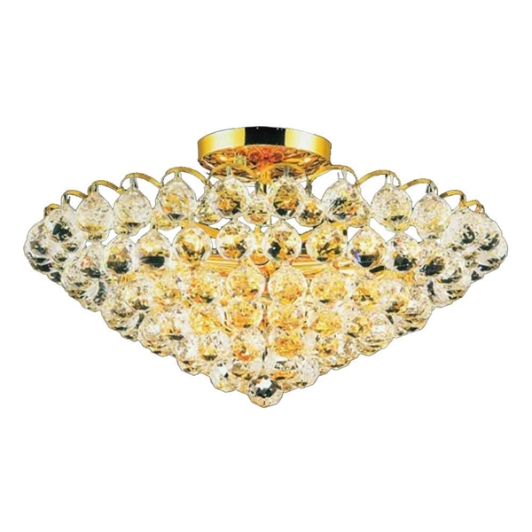 Picture of 22" 8 Light  Flush Mount with Gold finish