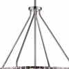 Picture of 22" 8 Light Down Chandelier with Bright Nickel finish
