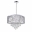 22" 9 Light Drum Shade Chandelier with Chrome finish