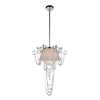 Picture of 23" 4 Light Drum Shade Chandelier with Chrome finish