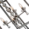 Picture of 23" 4 Light Up Chandelier with Luxor Silver finish