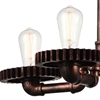 Picture of 23" 4 Light Up Chandelier with Speckled copper finish