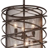 Picture of 23" 6 Light Up Chandelier with Brown finish