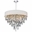 23" 8 Light Drum Shade Chandelier with Chrome finish