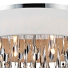 Picture of 23" 9 Light Drum Shade Flush Mount with Chrome finish
