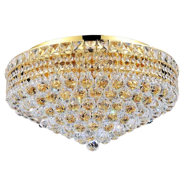 Picture of 24" 12 Light  Flush Mount with Gold finish