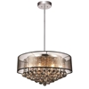 Picture of 24" 12 Light Drum Shade Chandelier with Chrome finish